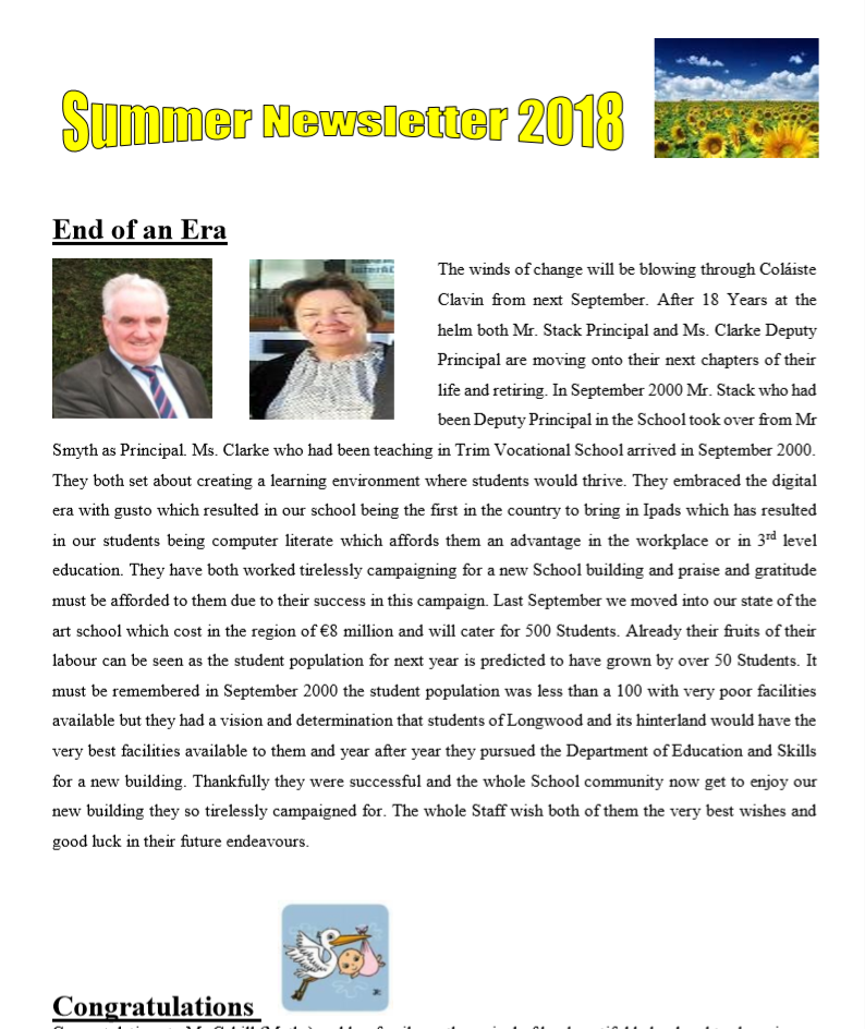 SummerNewsletter2018